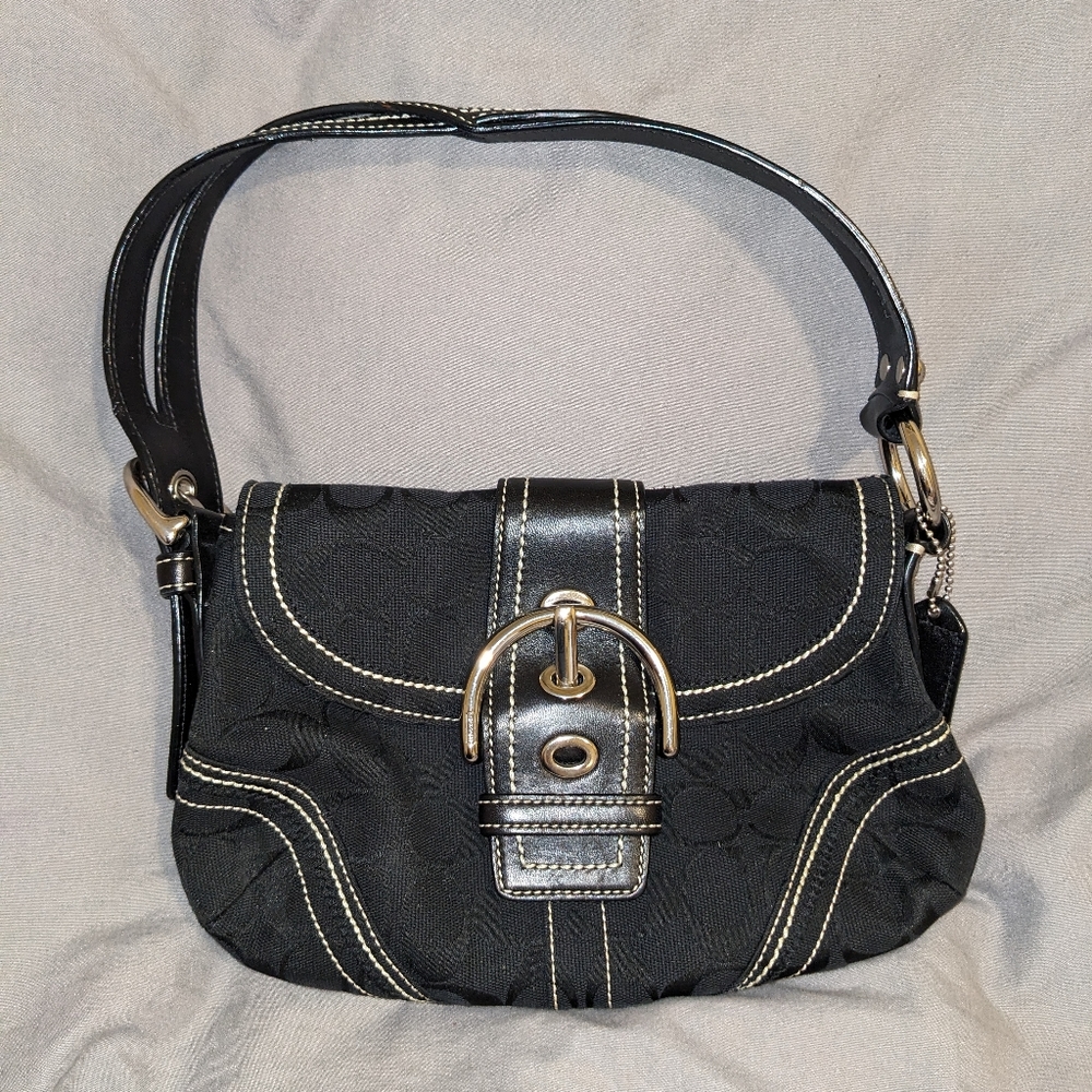 Coach black soho hobo